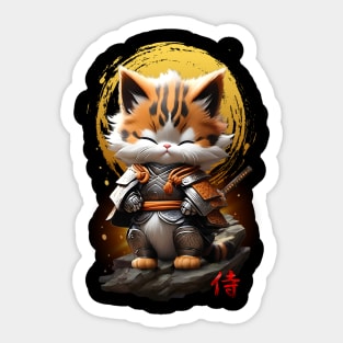 Samurai Cat 10 Sticker